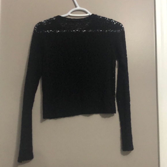 Black long sleeve lace top - Picture 5 of 5